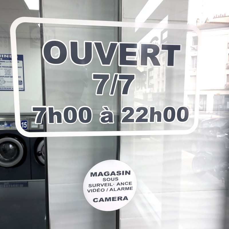 Laverie automatique Montreuil 93 - 34 Rue de Lagny - Ouvert 7 sur 7 7h à 22h sous surveillance video et alarme