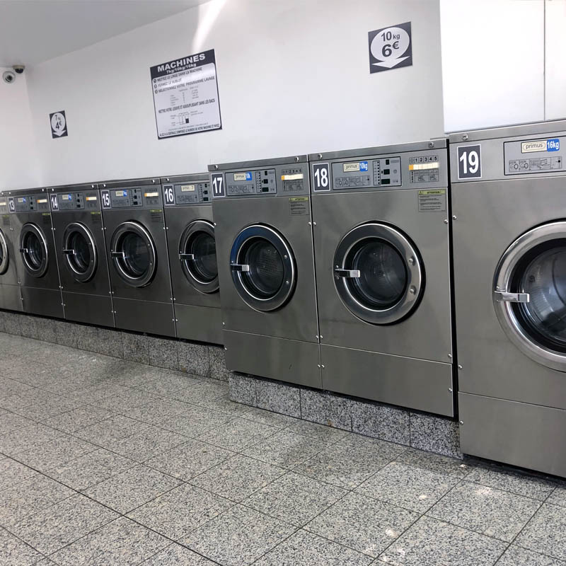 Laverie automatique Montreuil 93 - 199 bd de la Boissière - Machines à laver professionnelles 7 à 18 Kg