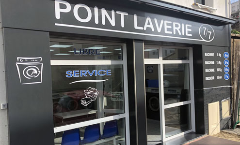 Laverie automatique Montreuil 93 - 68 rue Emile Beaufils - Machine à laver et Séchoirs